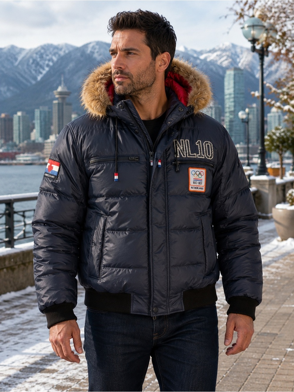 Dekalb Vancouver 2010 Olympics Netherlands NOC*NSF Puffer Jacket XXL